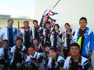 商工会青年部メンバーで夏祭りに参加